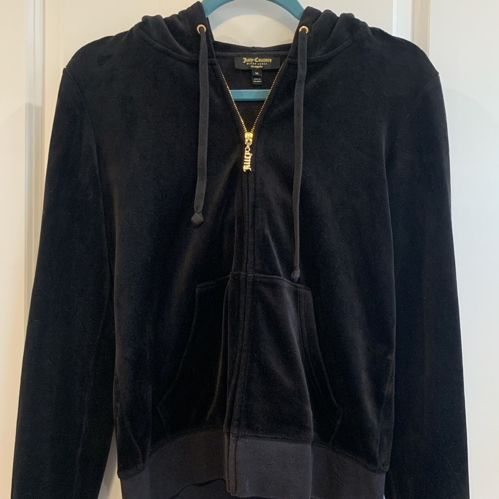 JUICY COUTURE BLACK LABEL ZIP UP